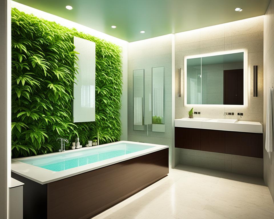 Bathroom air cleaning plants