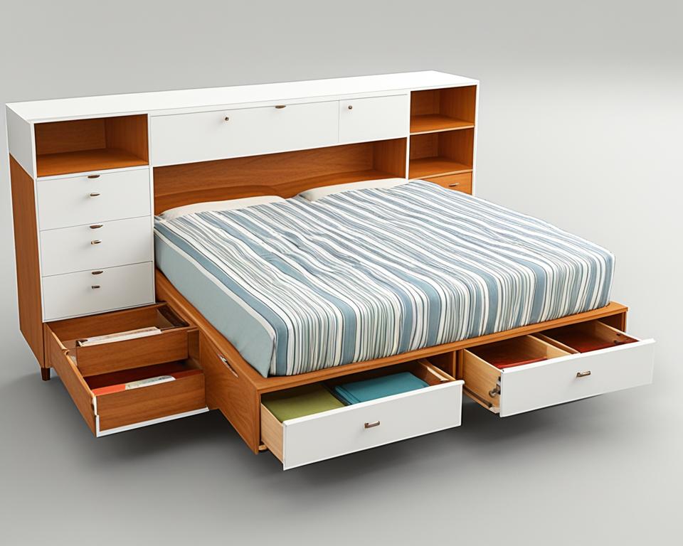 Mid-Century Modern Bed with Storage Ideas