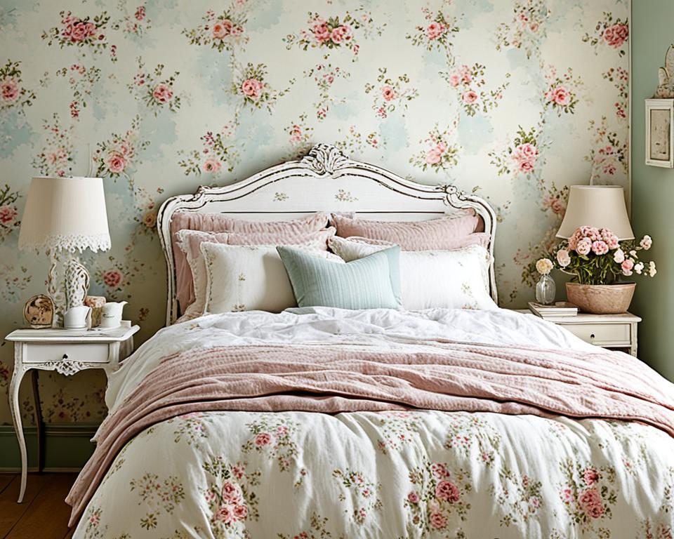 Shabby chic wallpaper