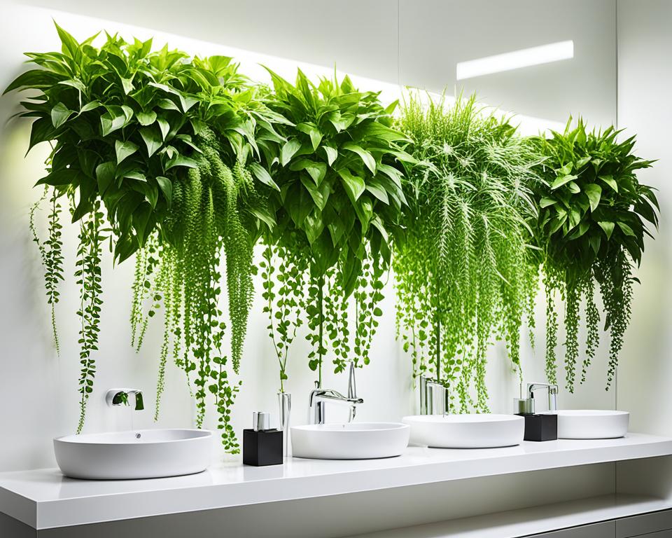 bathroom air cleaning plants