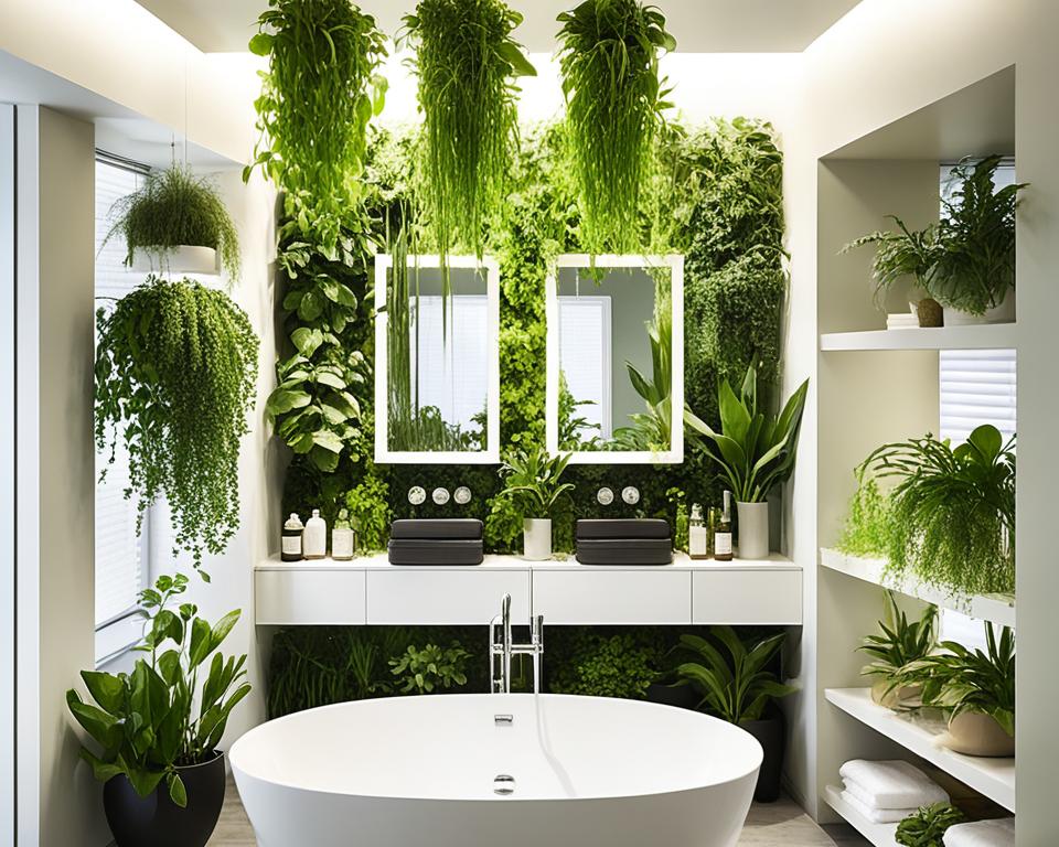 bathroom air cleaning plants