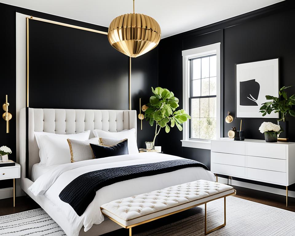 black accent walls bedroom ideas