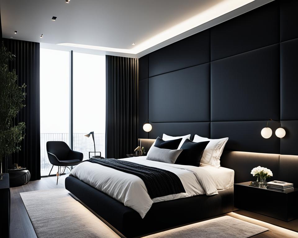 black accent walls