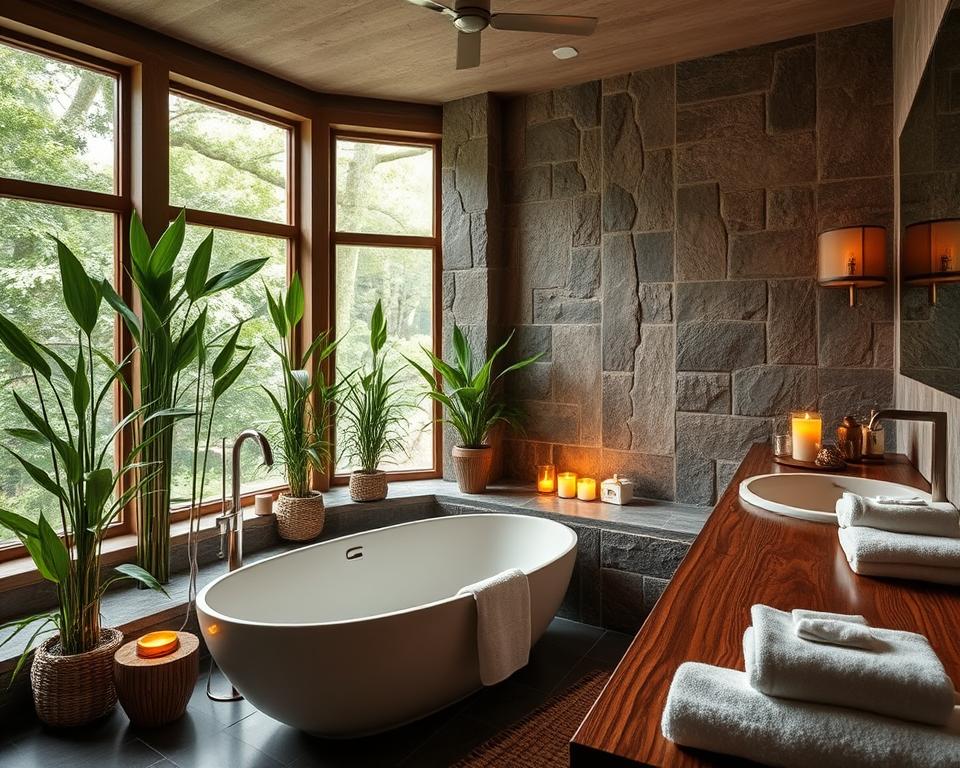 Spa-inspired bathroom