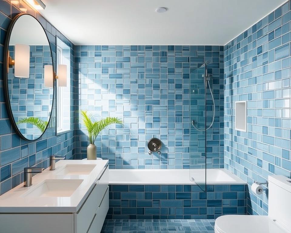 blue tile bathroom