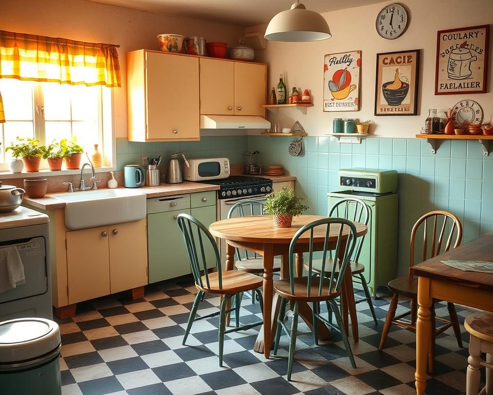 cozy vintage kitchen