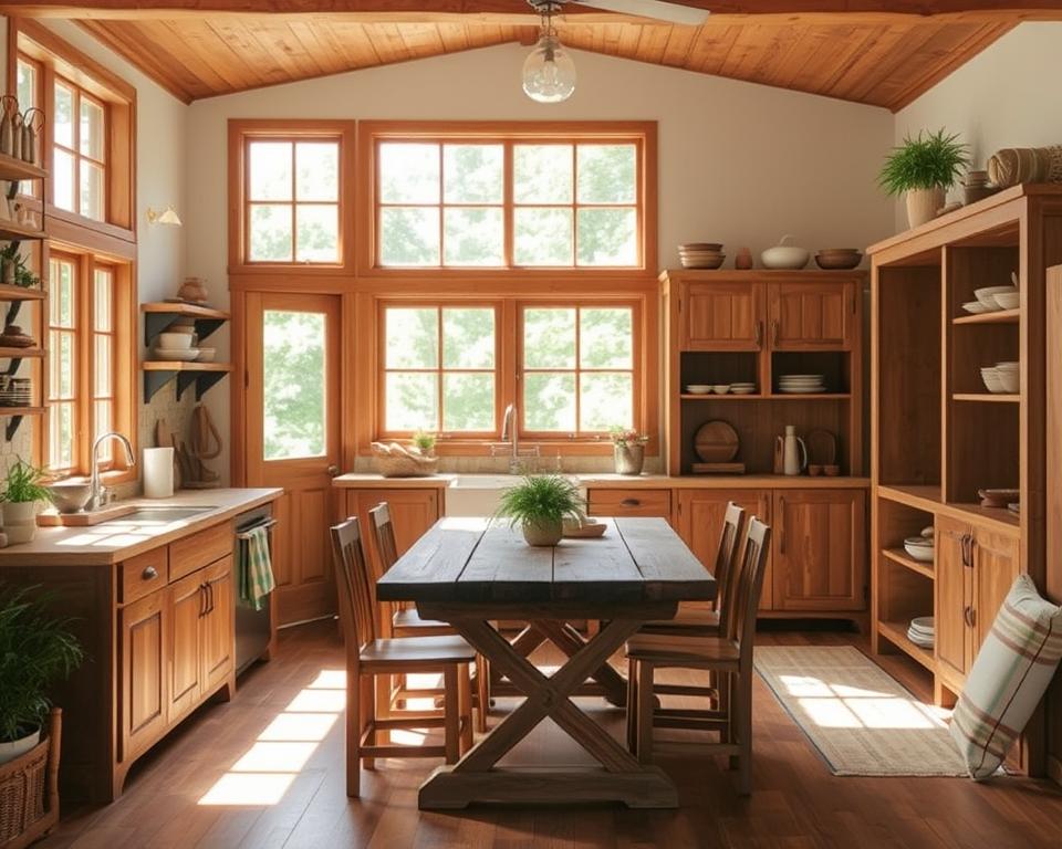 Warmth & Elegance: Kitchen Decor Ideas with Natural Wood Accents