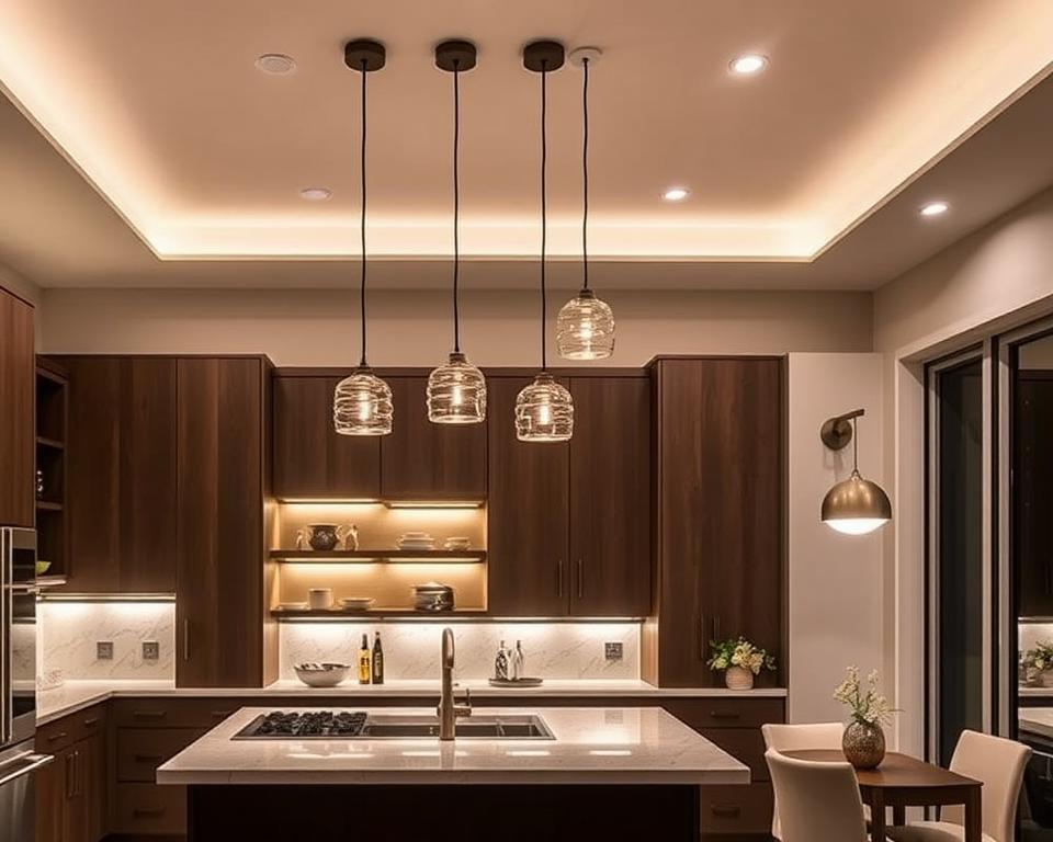 kitchen lighting layout