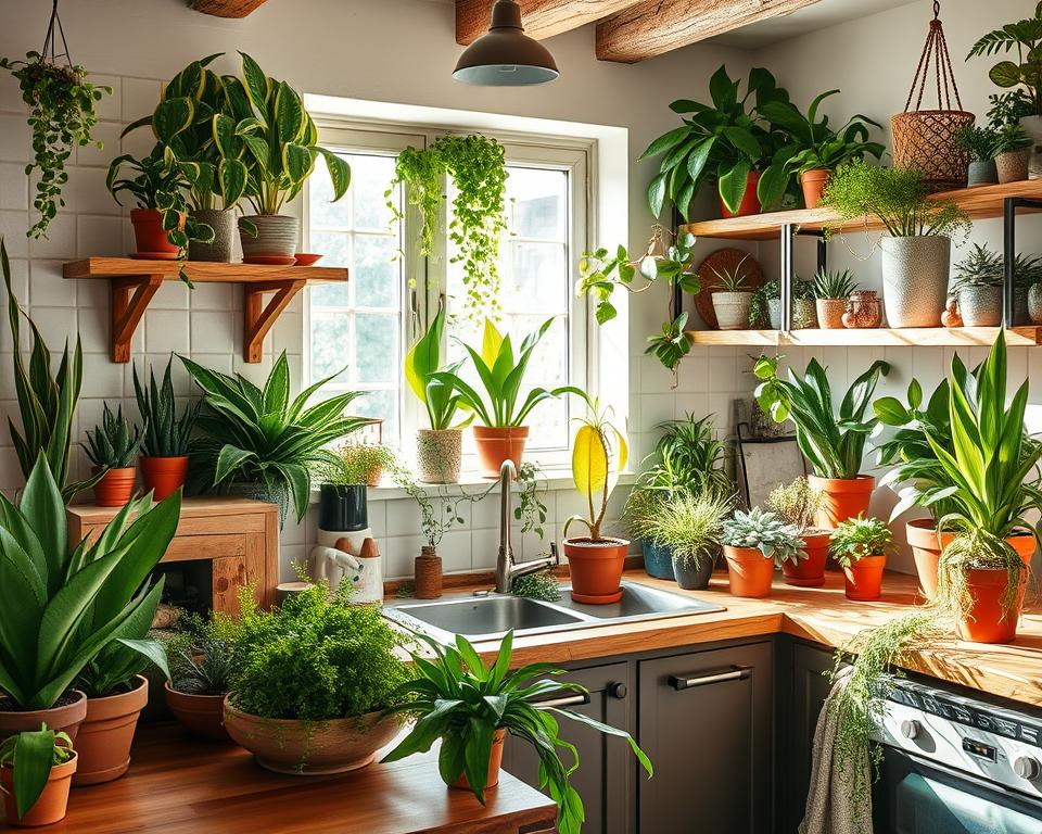 low-maintenance kitchen plants