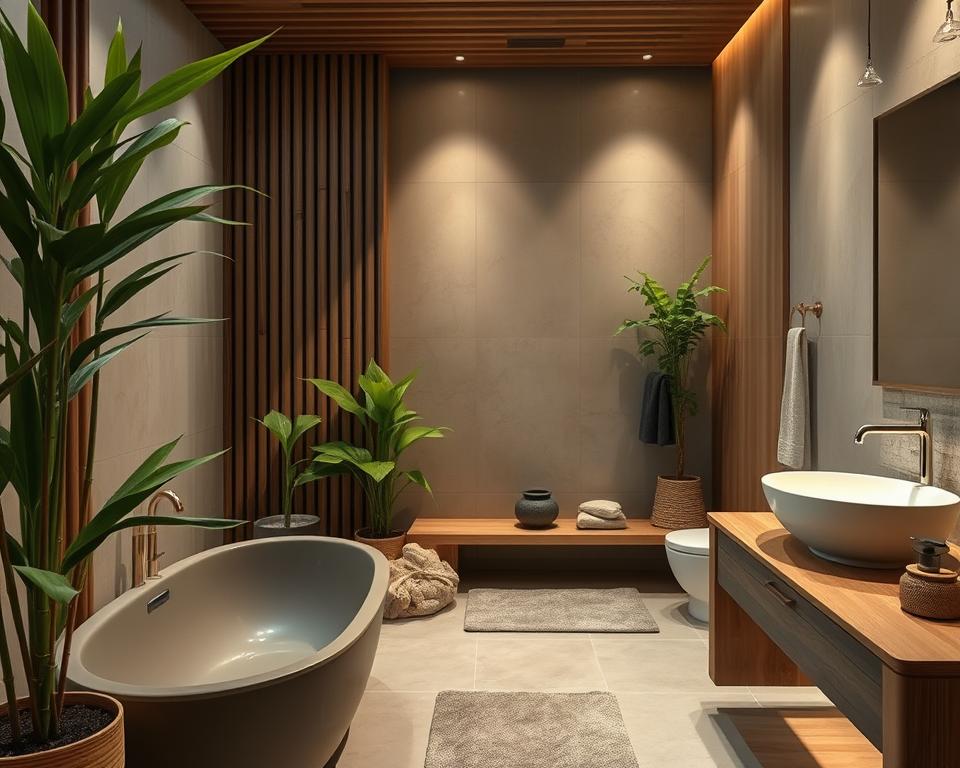 natural bathroom elements