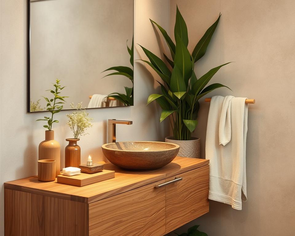 natural bathroom materials