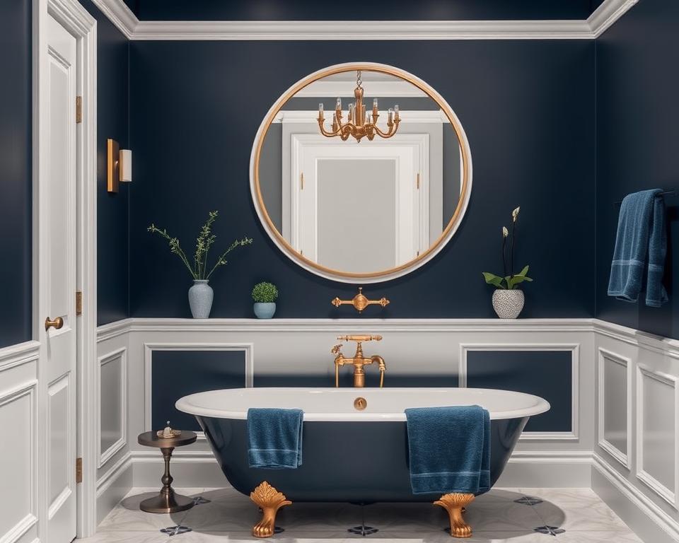 navy bathroom ideas