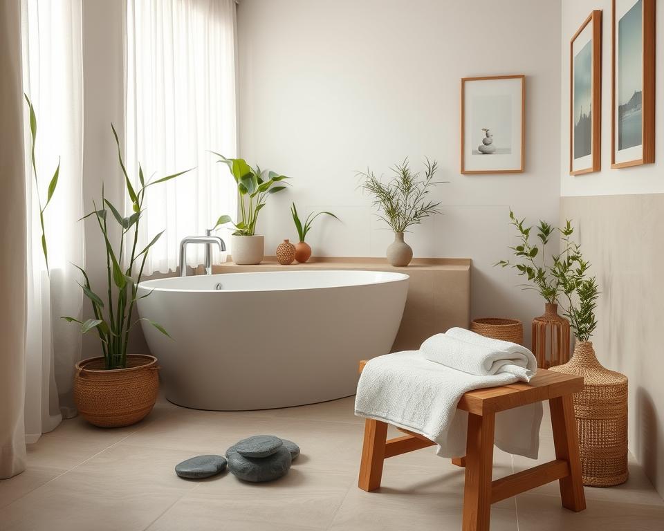 peaceful bathroom design