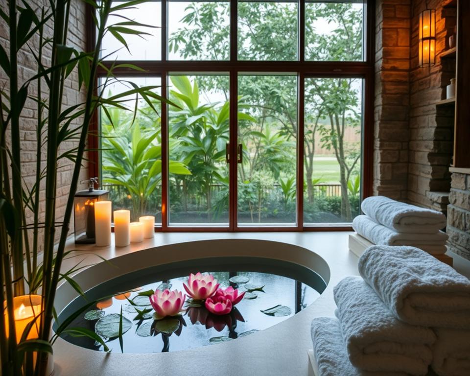 relaxing bathroom oasis