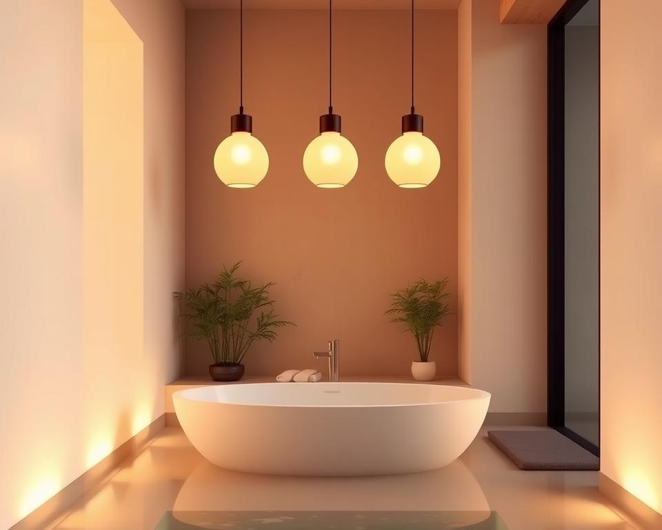 zen bathroom lighting