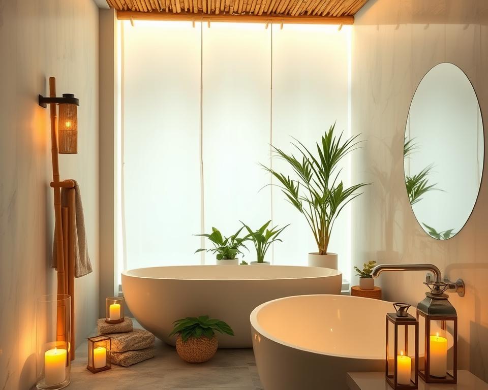 zen bathroom lighting